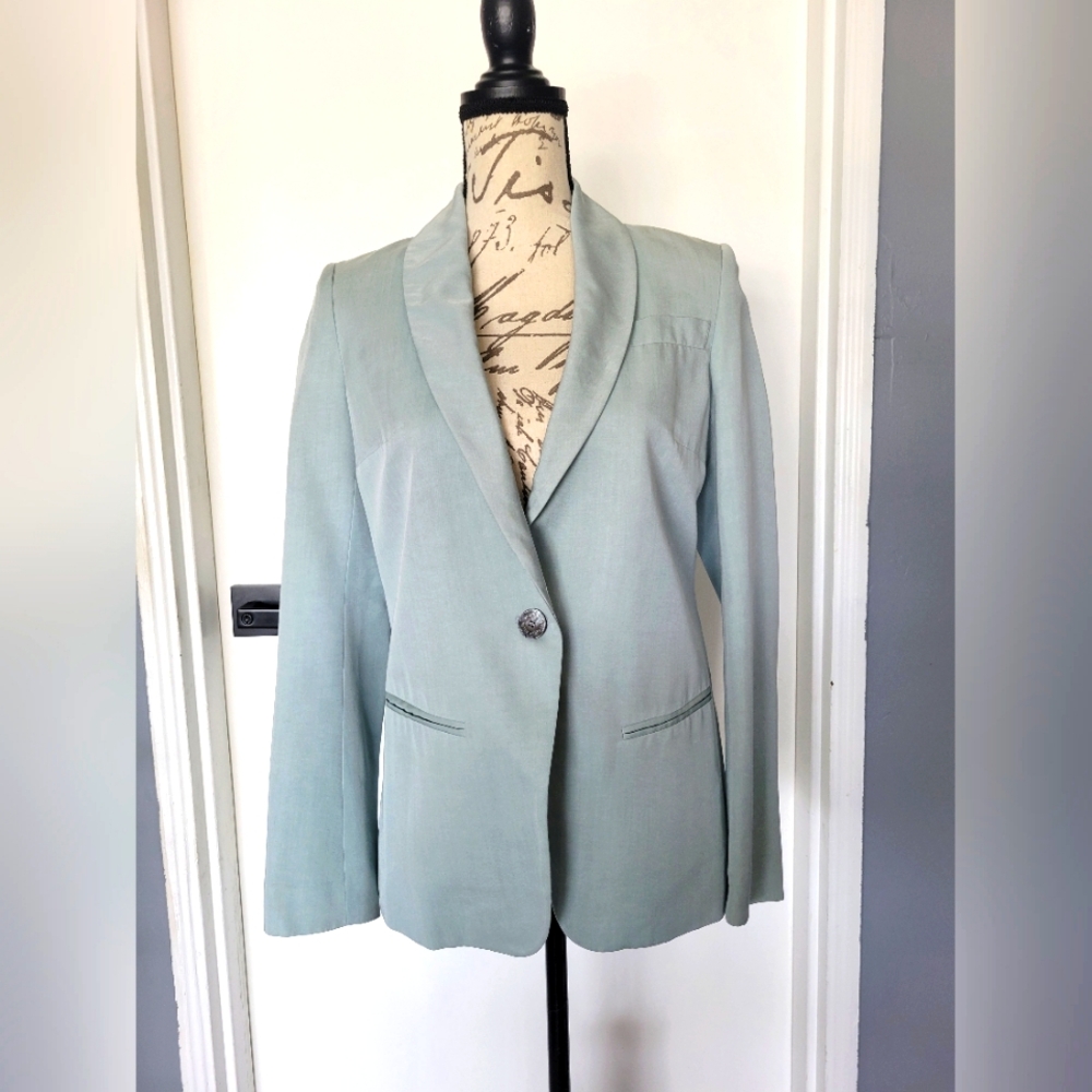 NWOT Karen Millen Light Blue Blazer Jacket Size‎ 4